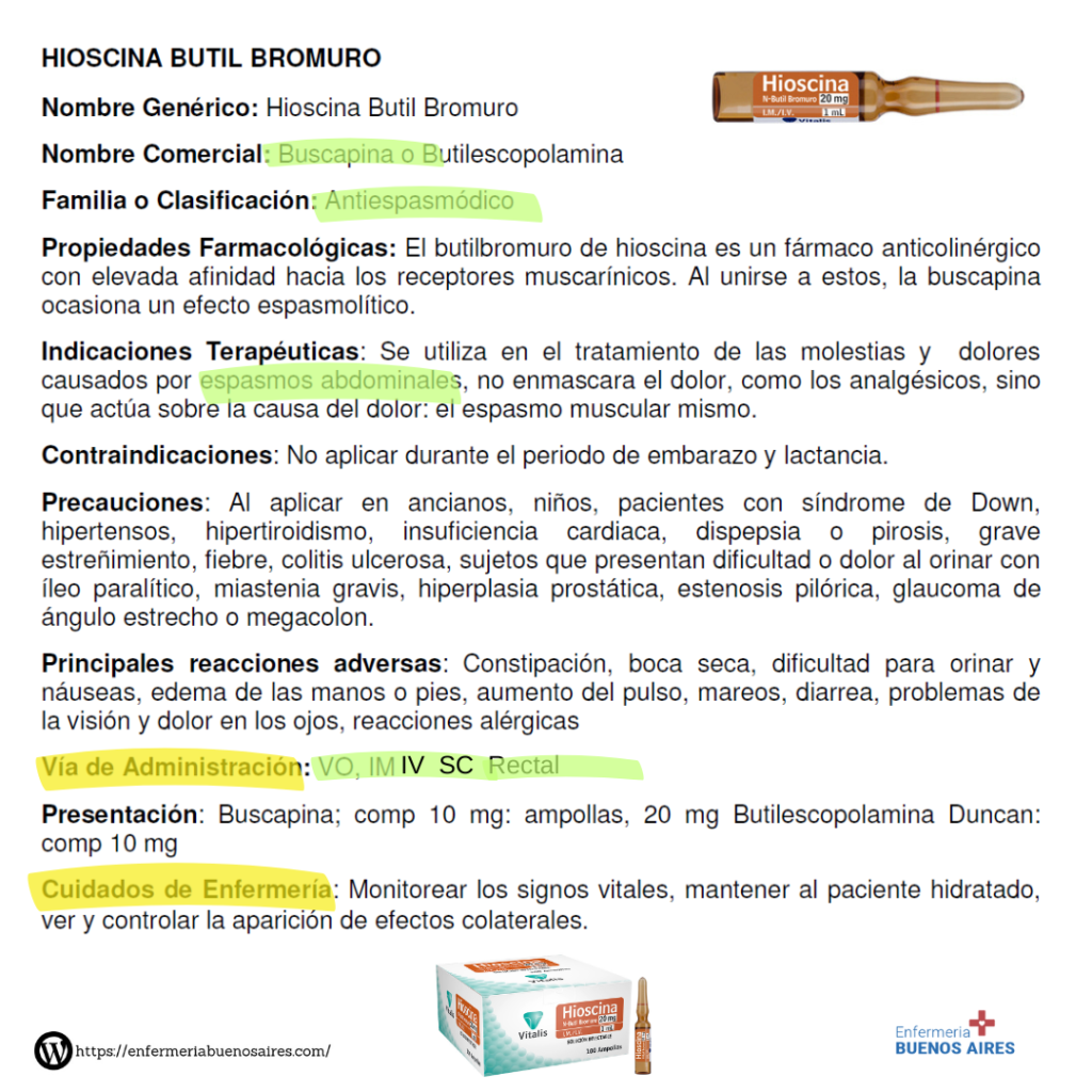 Butilbromuro de Hioscina para que sirve - Guía completa 4 Buscapina para sirve