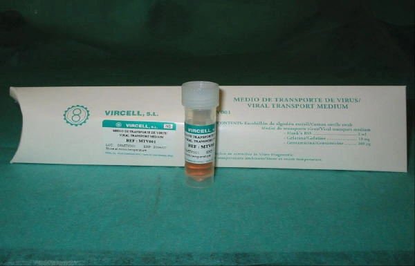Hisopado para SARG-CoV-2 y muestras laboratorio Vías Aéreas 2 Tubo de vidrio estéril con 8 mL de suero fisiológico para recolección de aspirado nasofaríngeo. Imagen 2