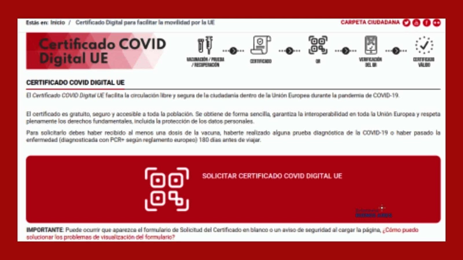 Certificado Digital COVID ¿Qué es?