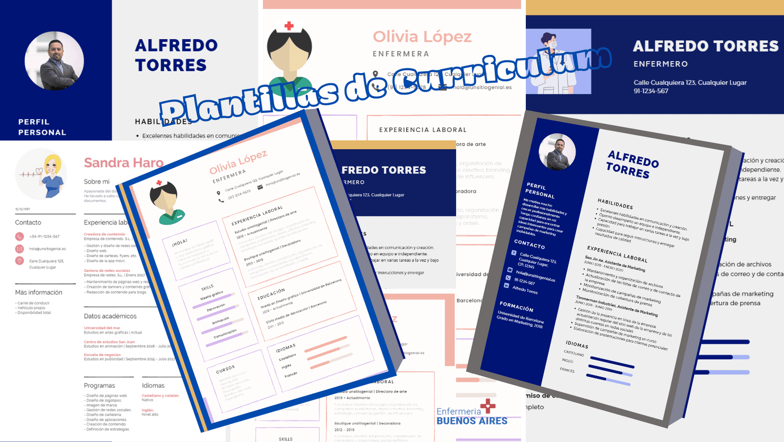 Plantillas de curriculum de enfermería
